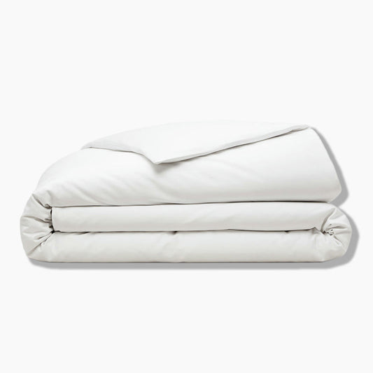 Zorai Organic Cotton White Duvet Cover - 300 Thread Count Sateen Weave