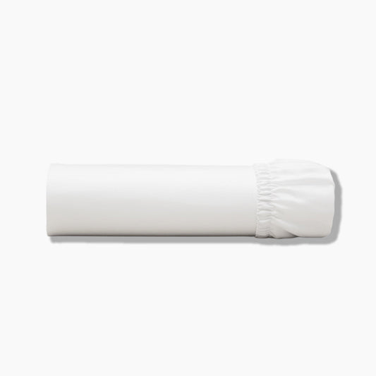 Zorai Premium Cotton White Fitted Sheet - 300 Thread Count Sateen Weave